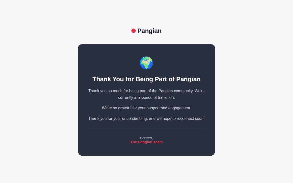 Pangian website preview
