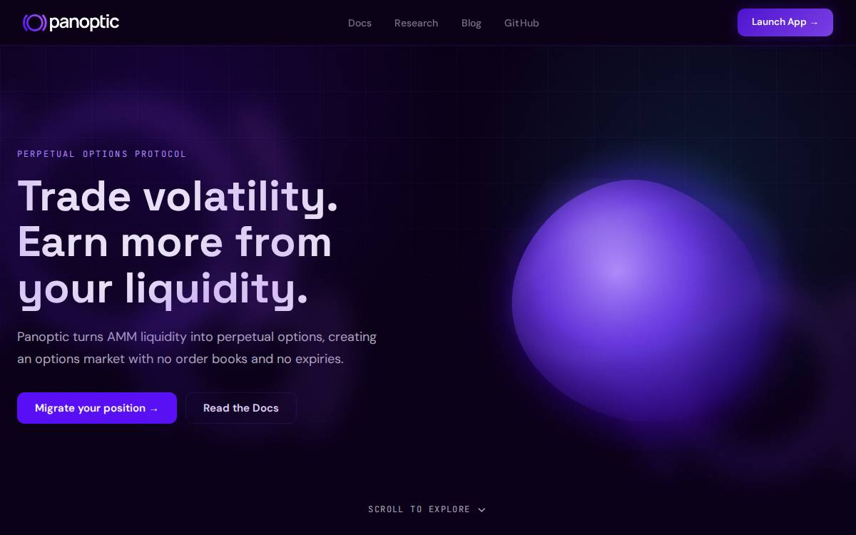 Panoptic website preview