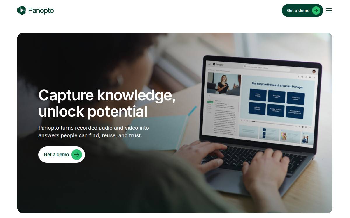 Panopto website preview