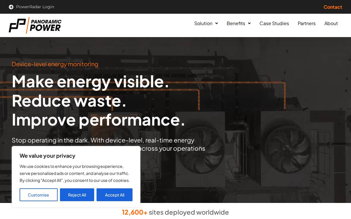 Panoramic Power website preview
