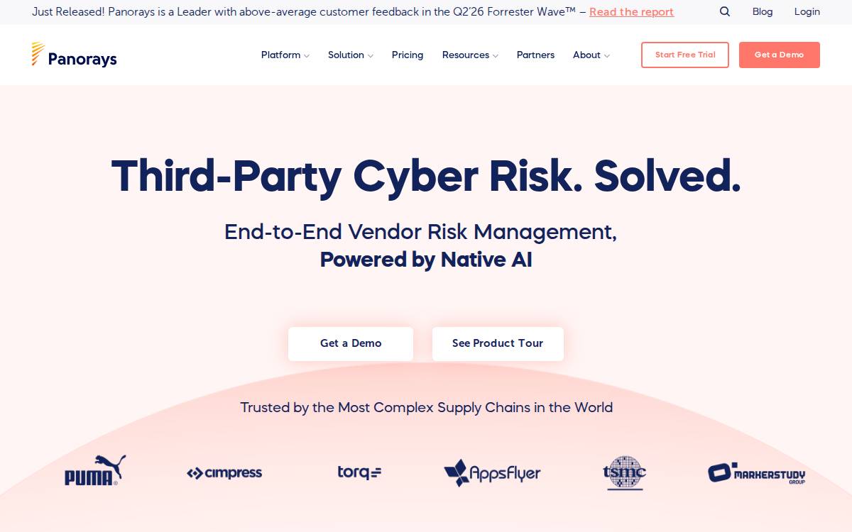 Panorays website preview