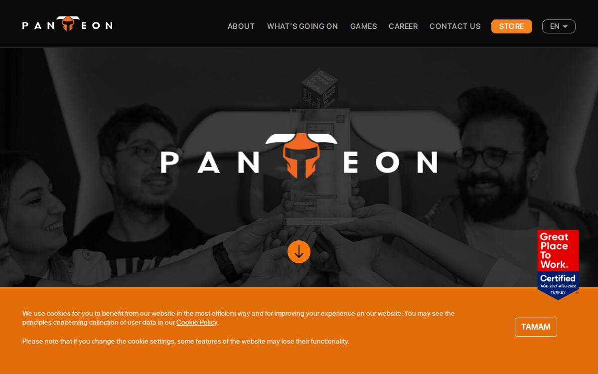 Panteon website preview