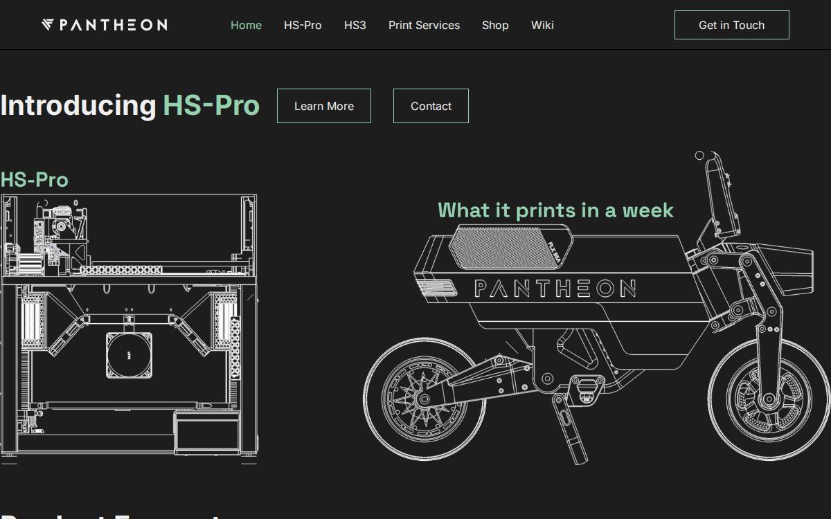 Pantheon Design website preview