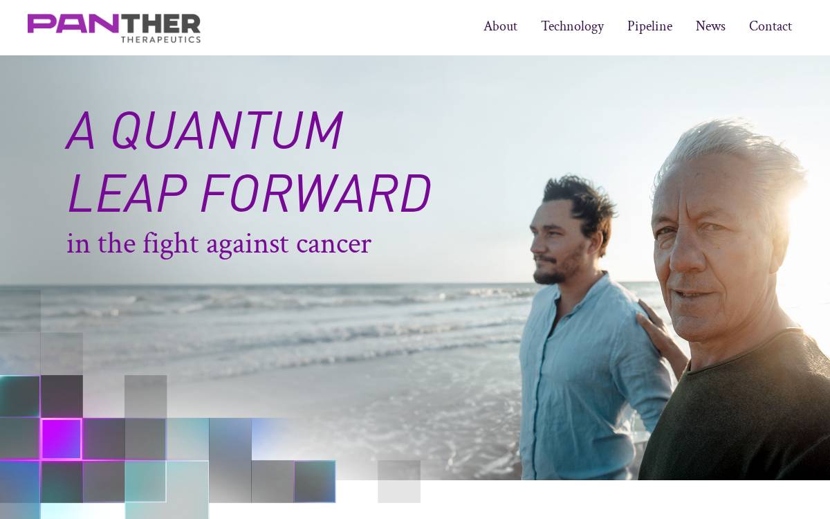 PanTher Therapeutics website preview