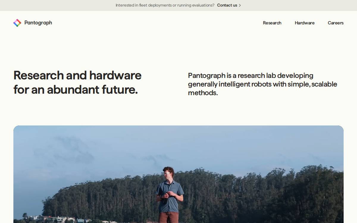 Pantograph website preview
