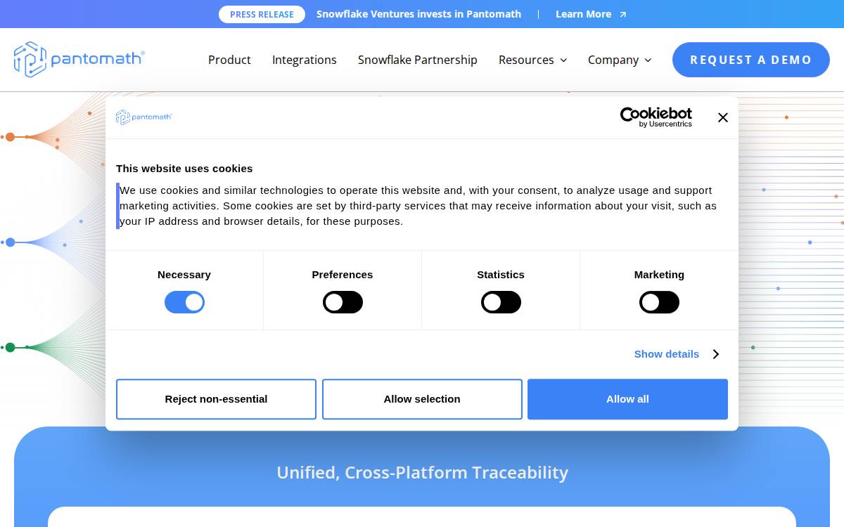 Pantomath website preview