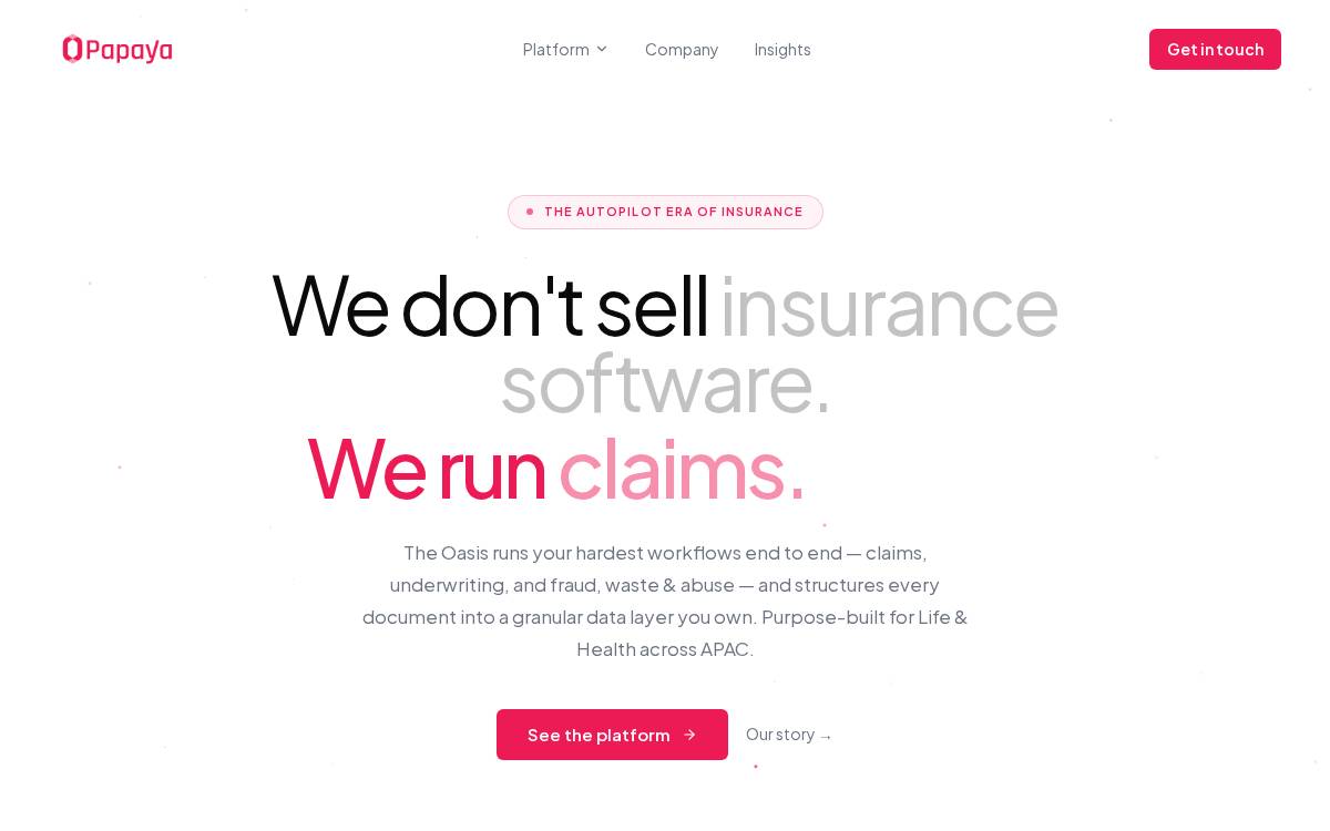 Papaya website preview