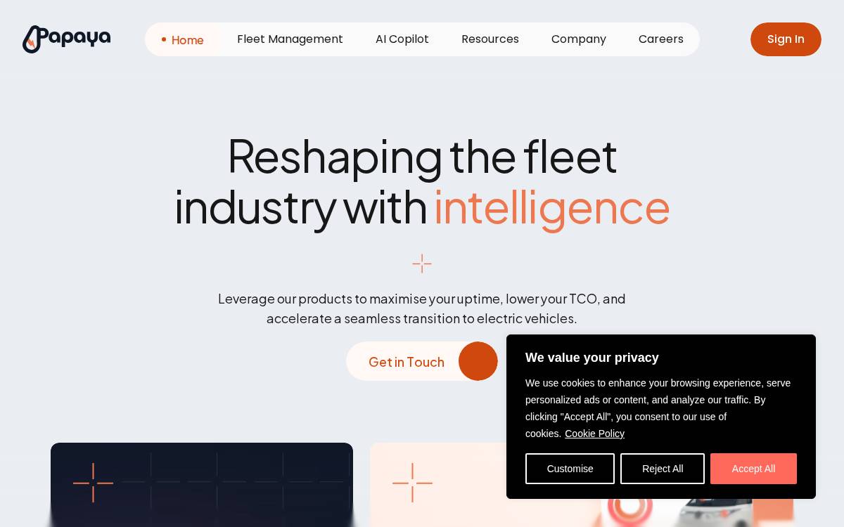 Papayadash website preview