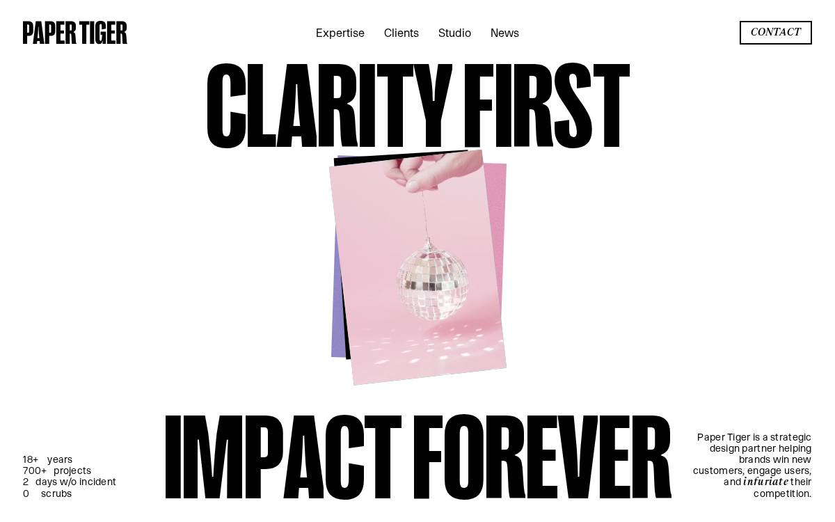 Paper Tiger website preview