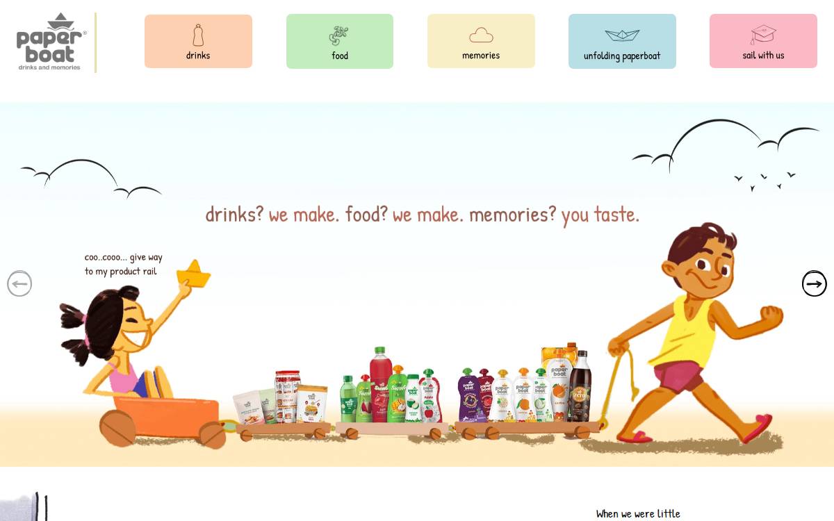Paperboatdrinks website preview