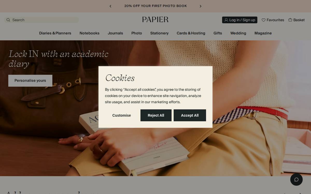Papier website preview