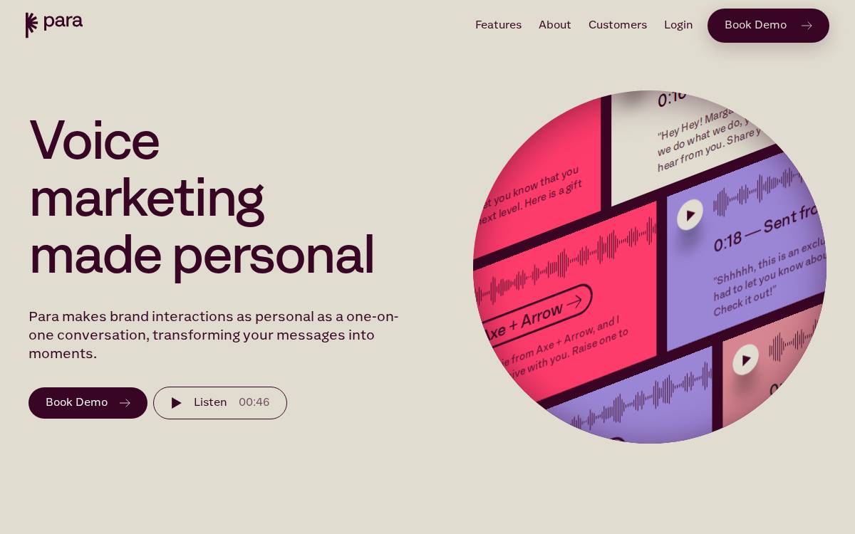 Para website preview