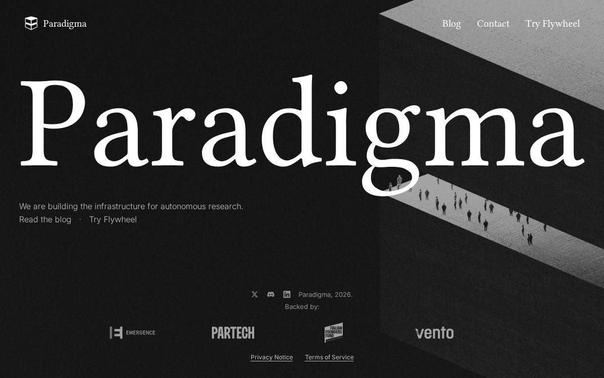 Paradigma website preview