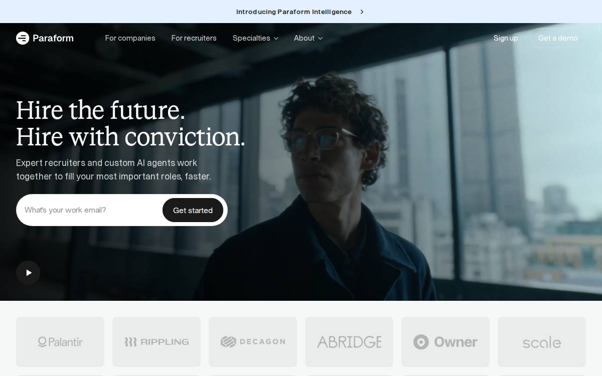 Paraform website preview
