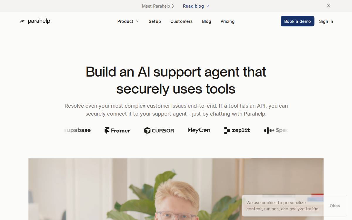 Parahelp website preview