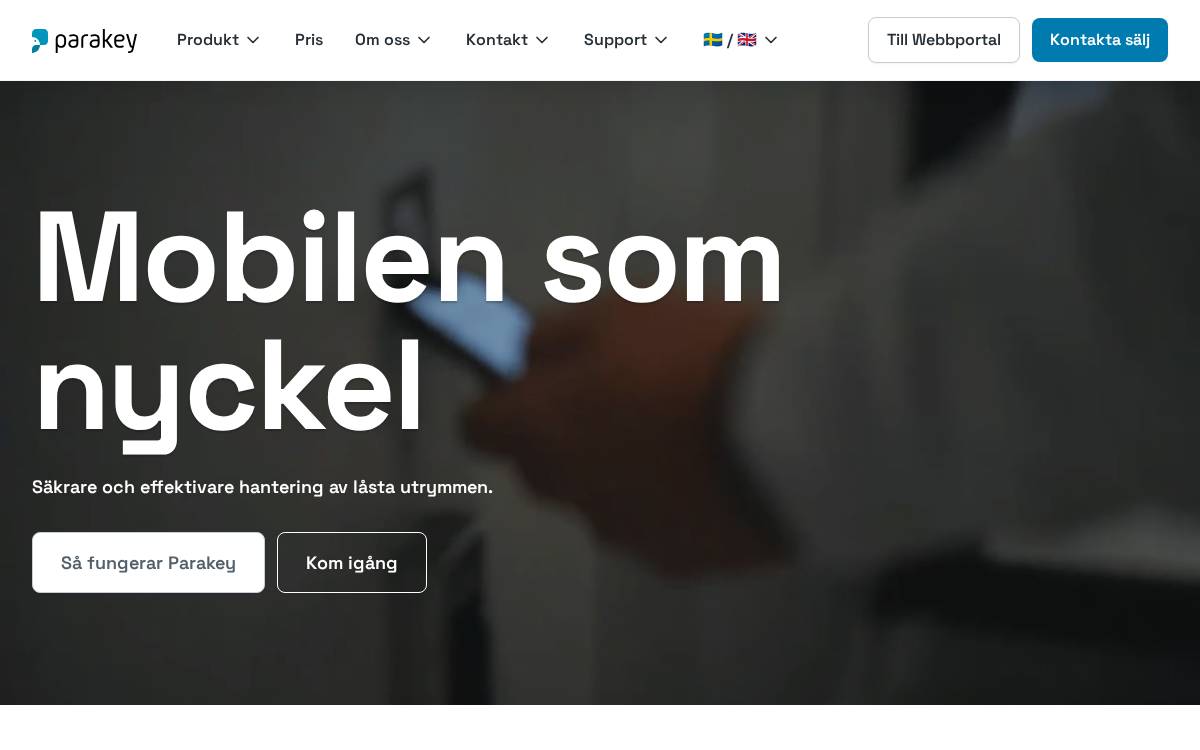 Parakey website preview