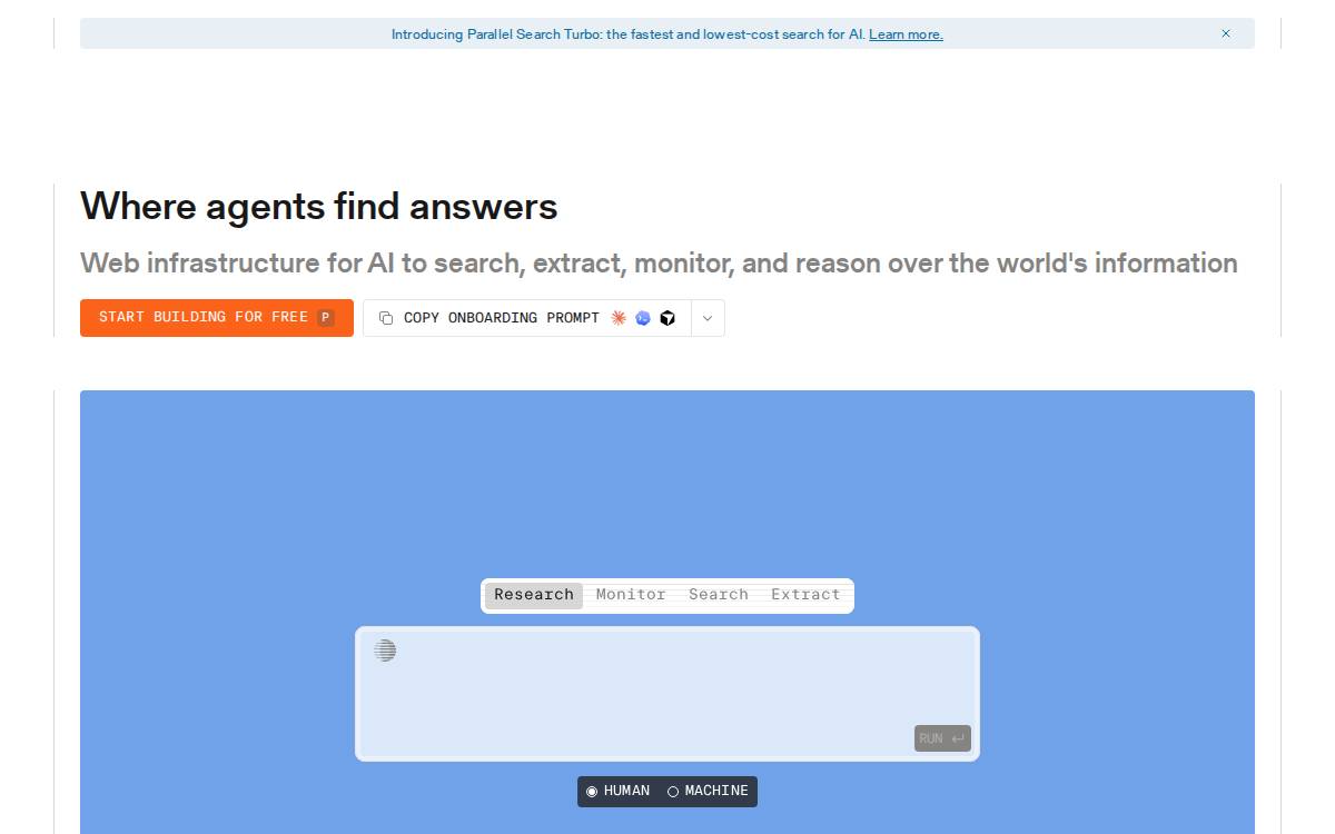 Parallel Web Systems website preview