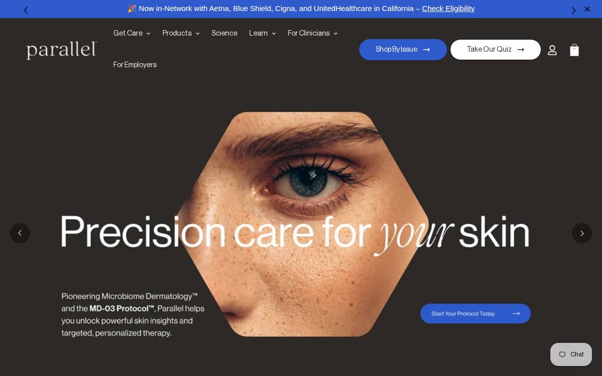 Parallelhealth website preview