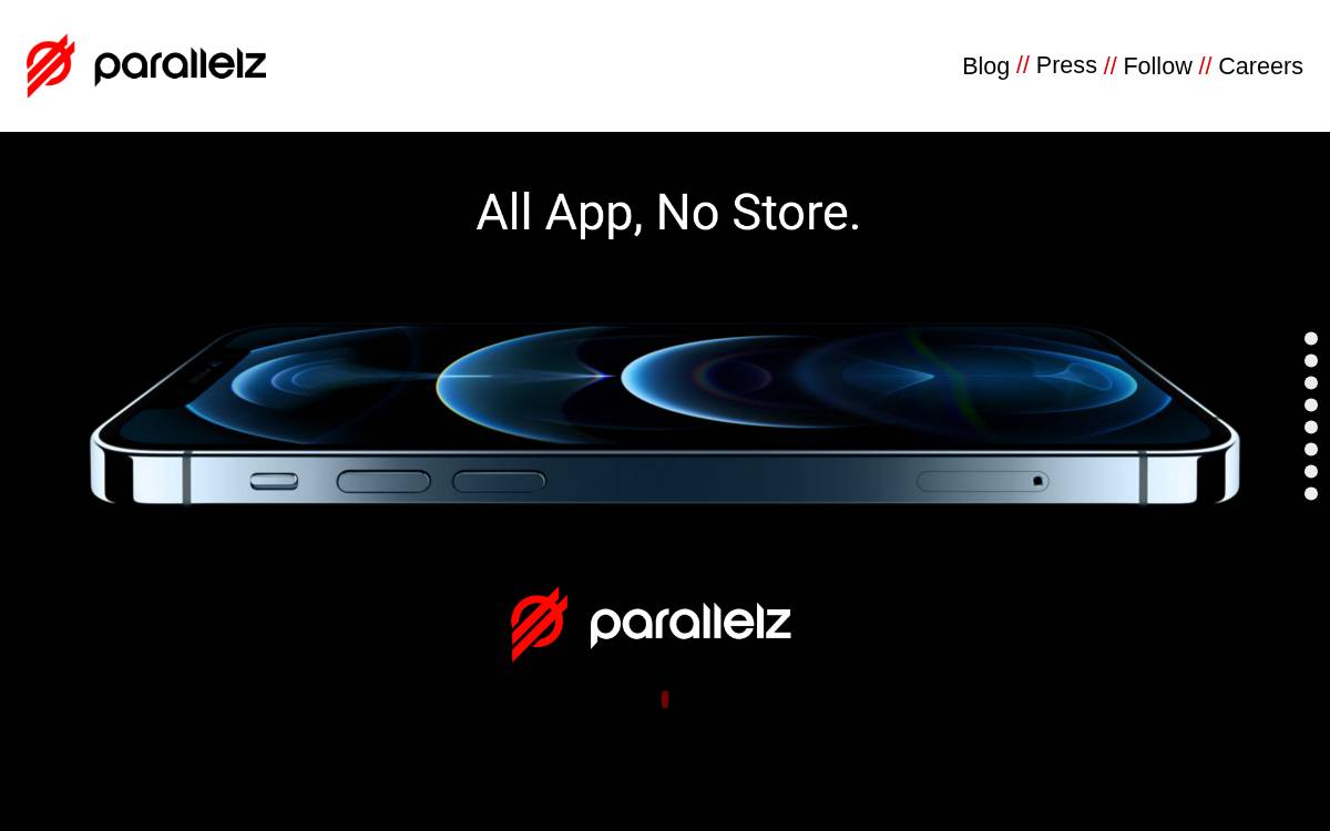 Parallelz website preview