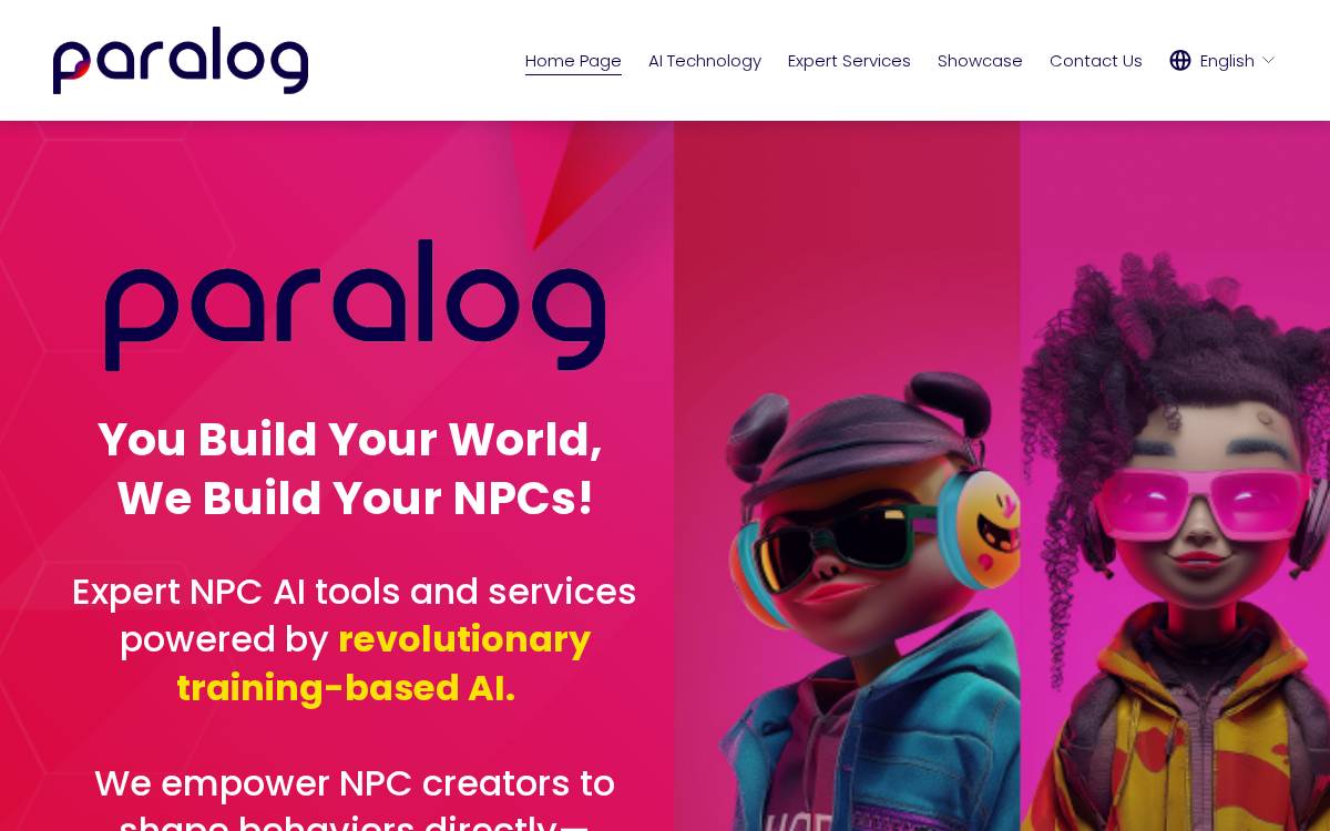 Paralog website preview