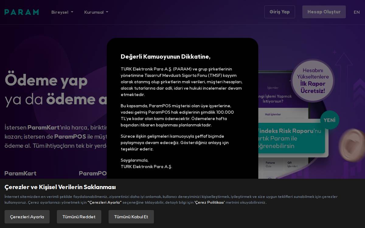 Param website preview