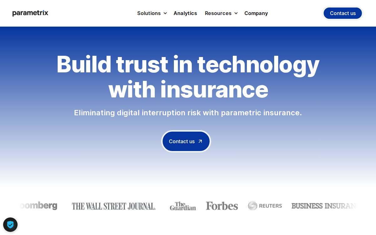 Parametrix website preview