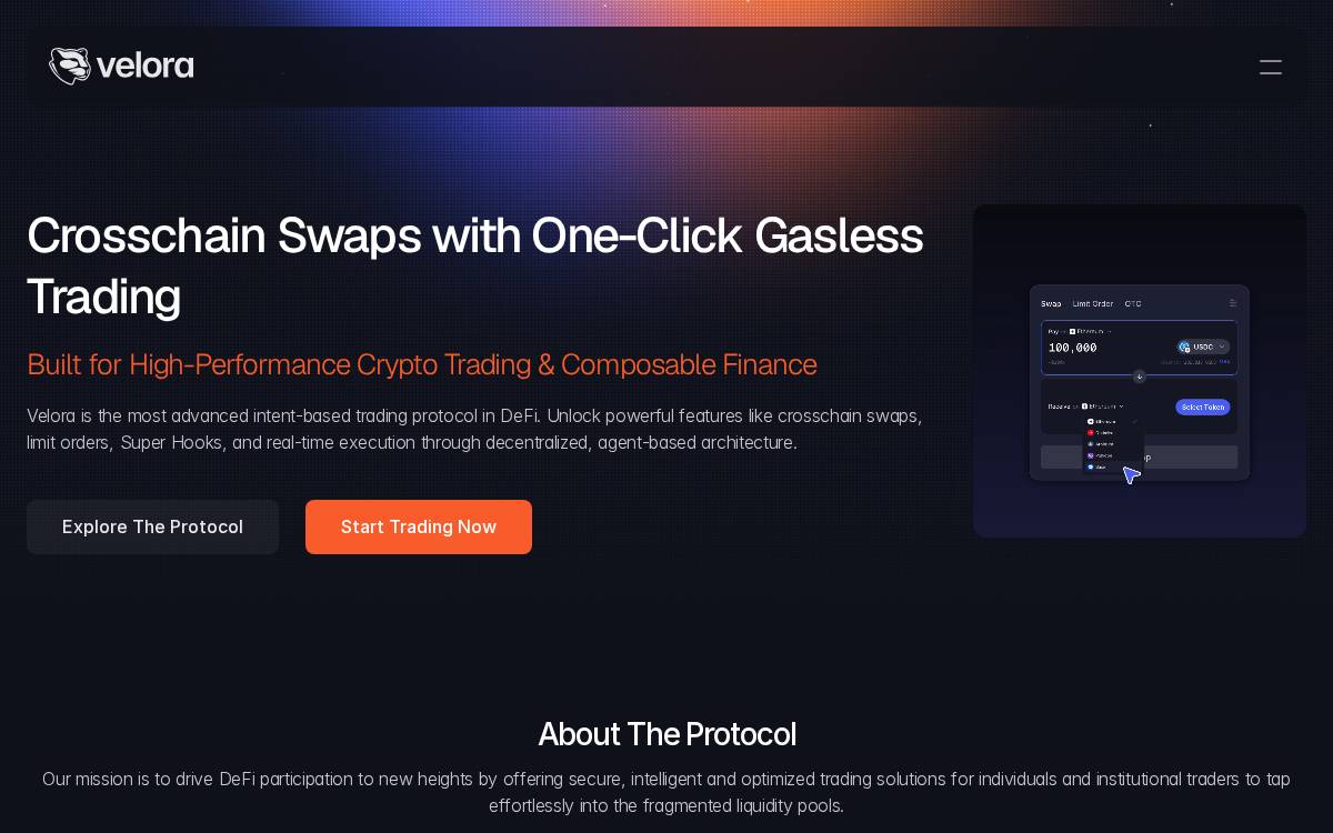 ParaSwap website preview