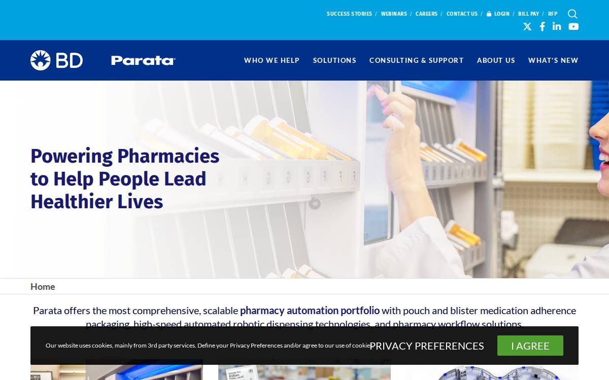 Parata website preview
