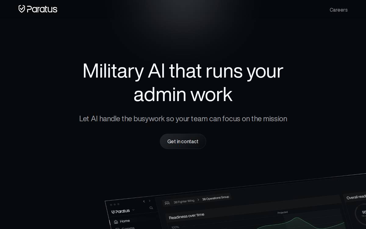 Paratus website preview