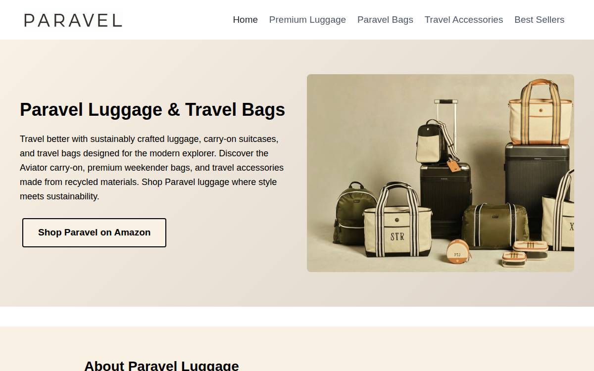 Paravel website preview