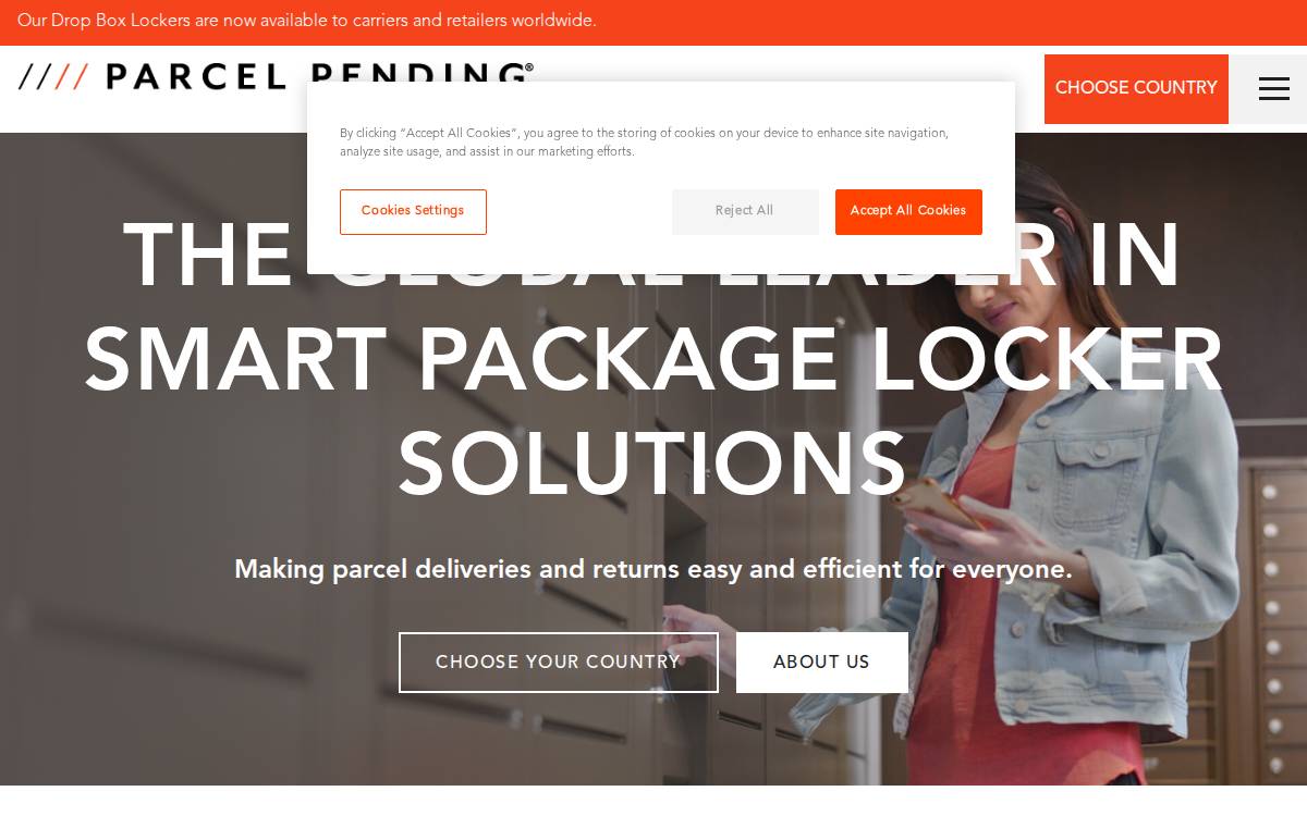 Parcel Pending website preview