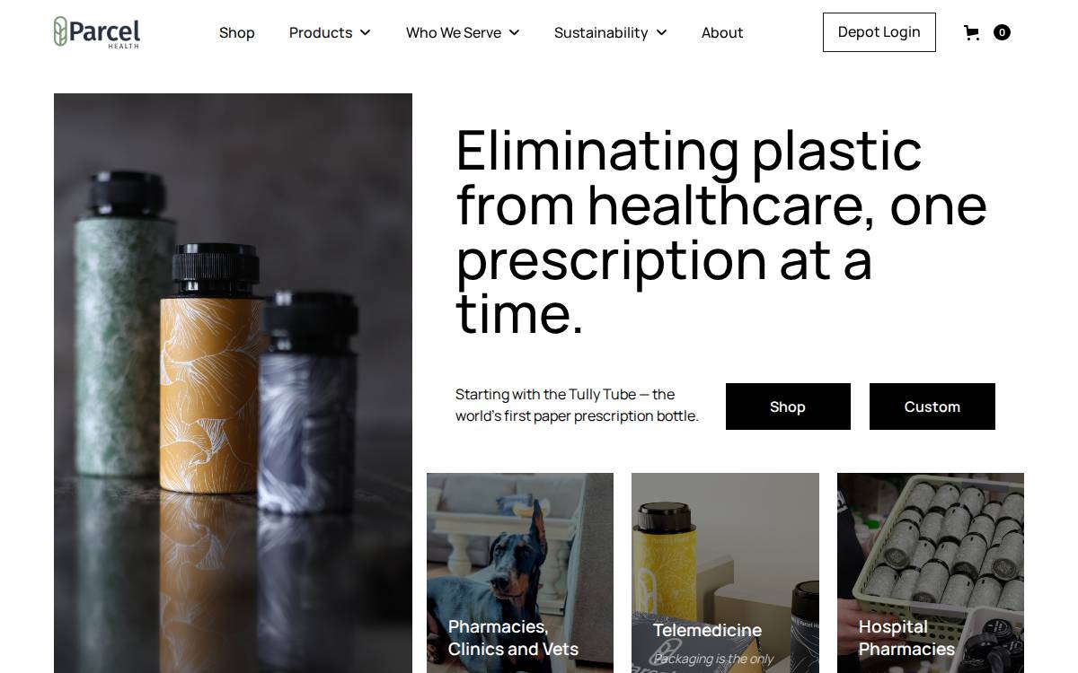 Parcelhealth website preview