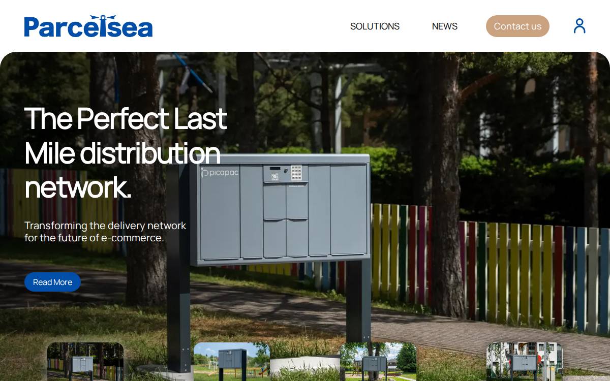 Parcelsea website preview