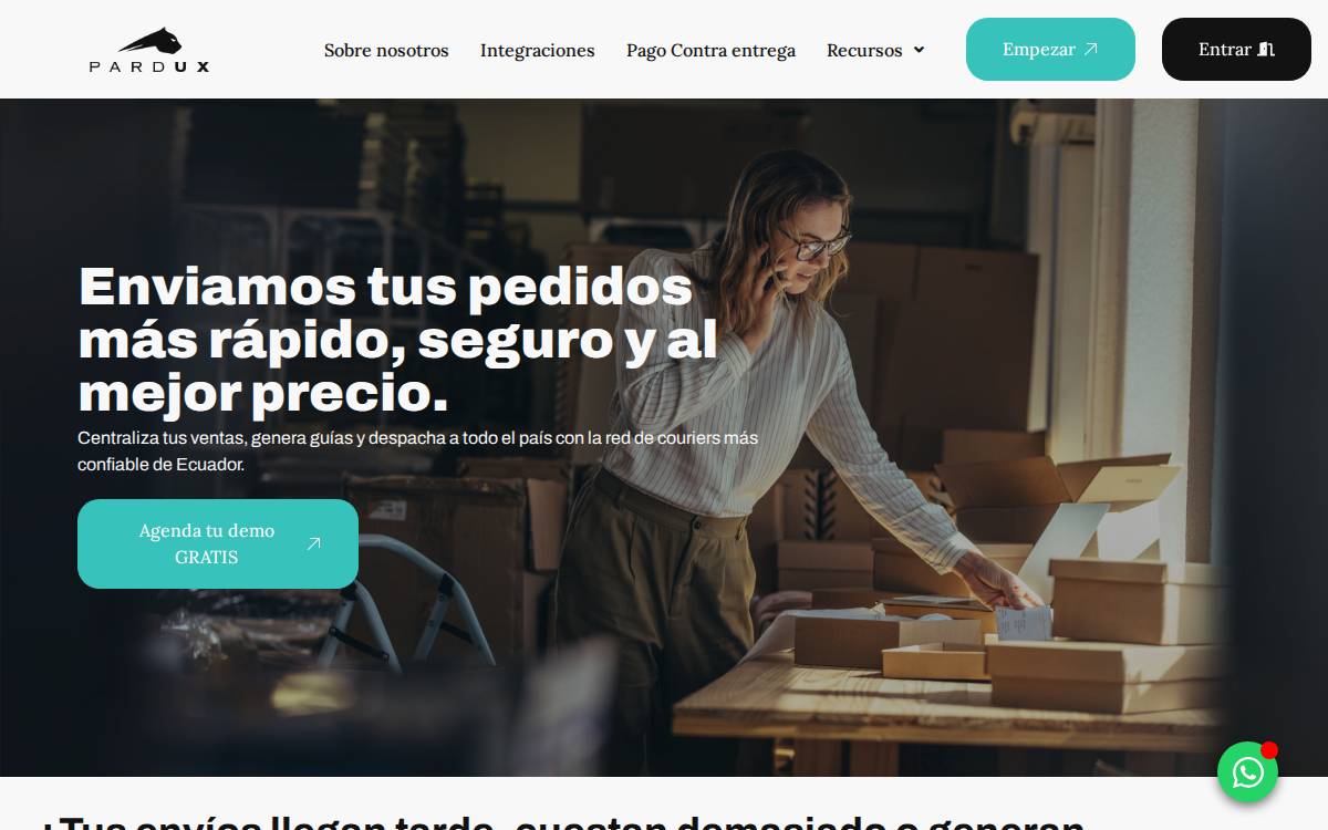 Pardux website preview