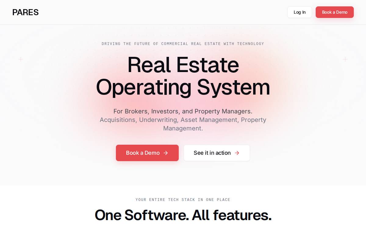 PARES AI website preview