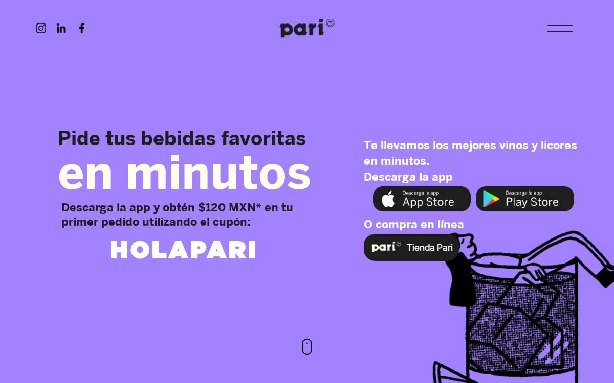 Pari website preview