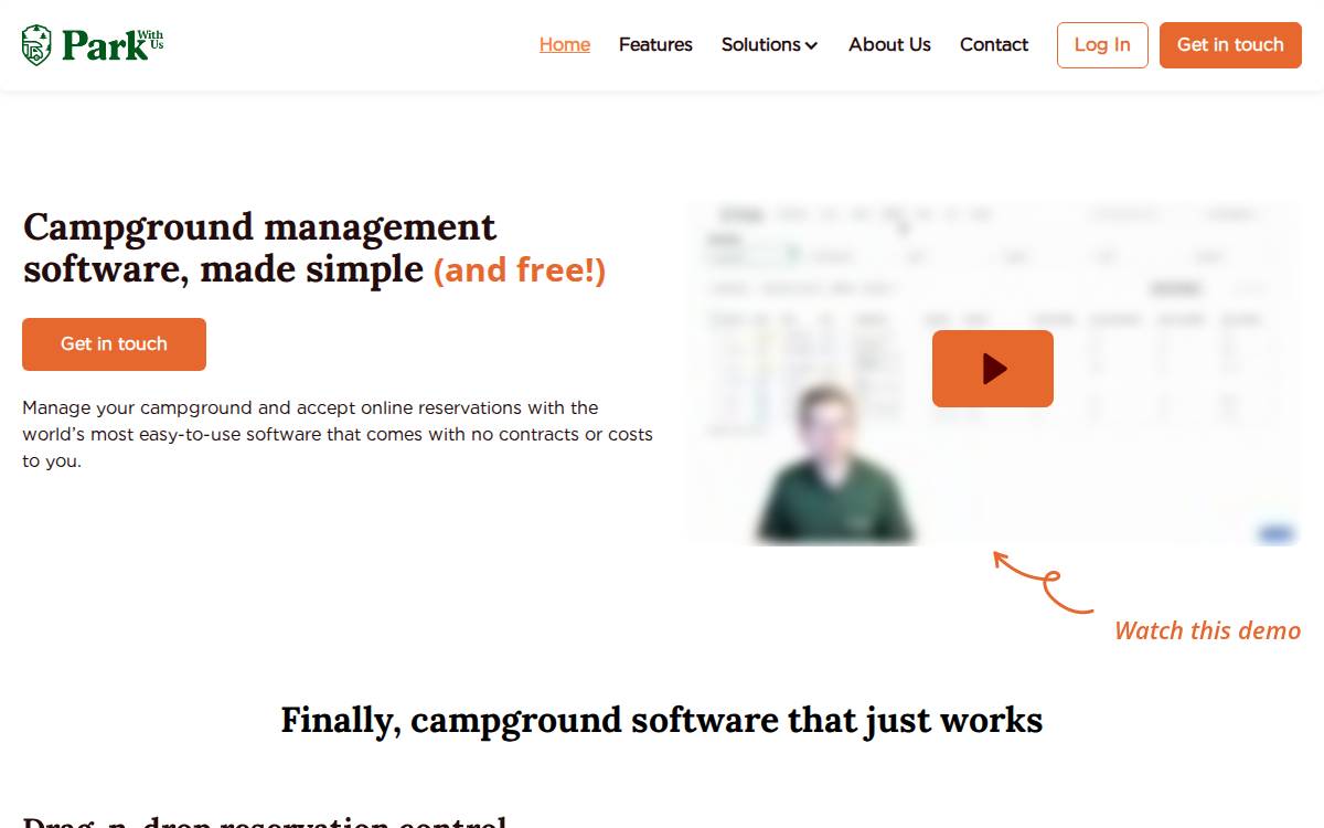 Park Software website preview