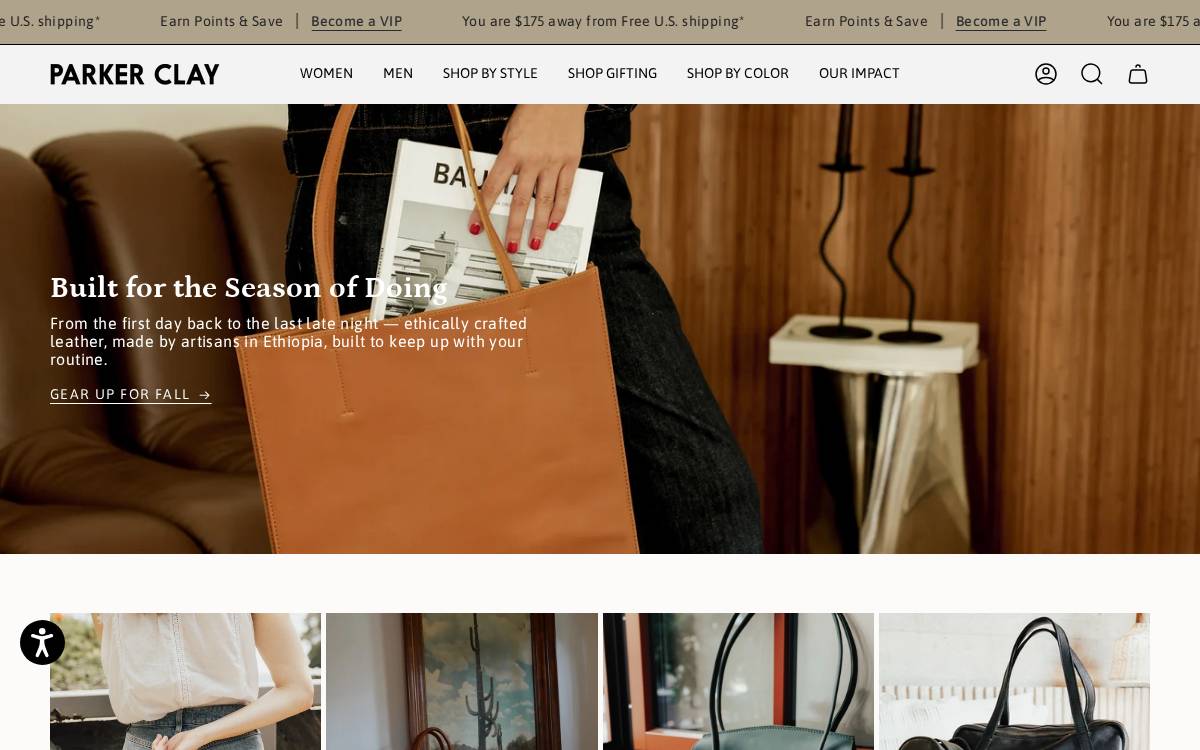 Parkerclay website preview
