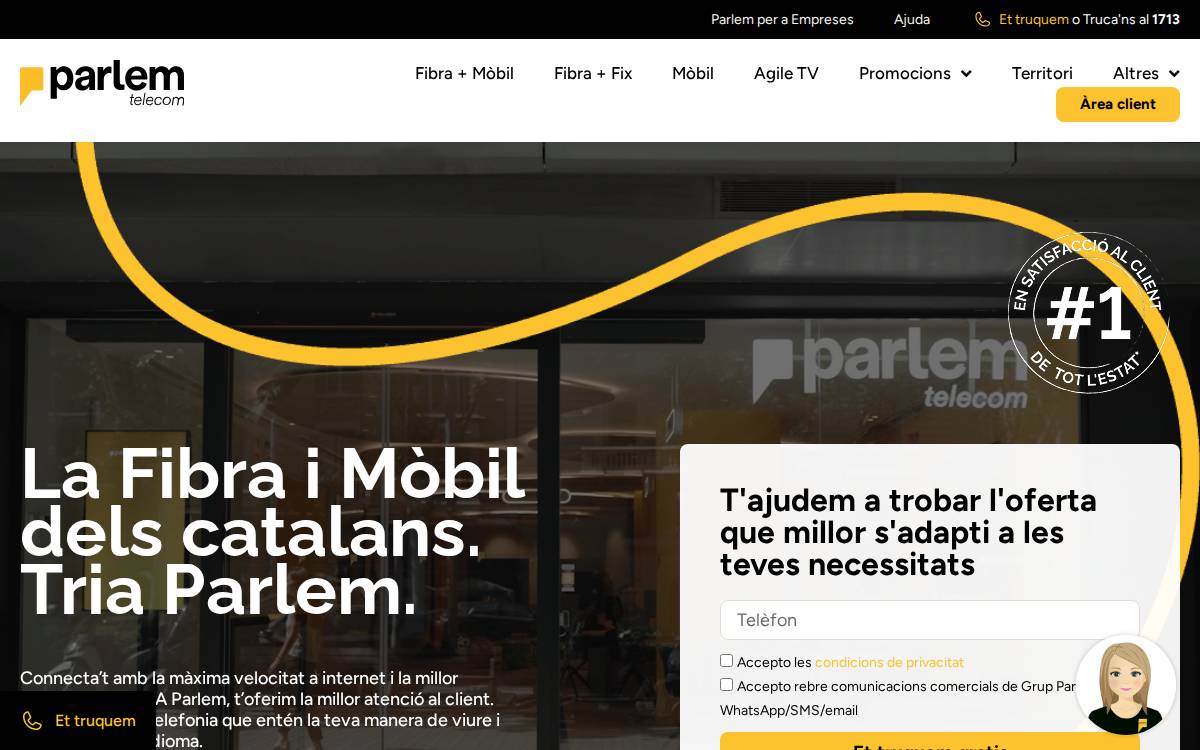 Parlem website preview