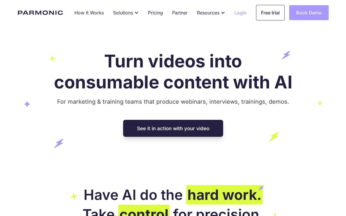 Parmonic website preview