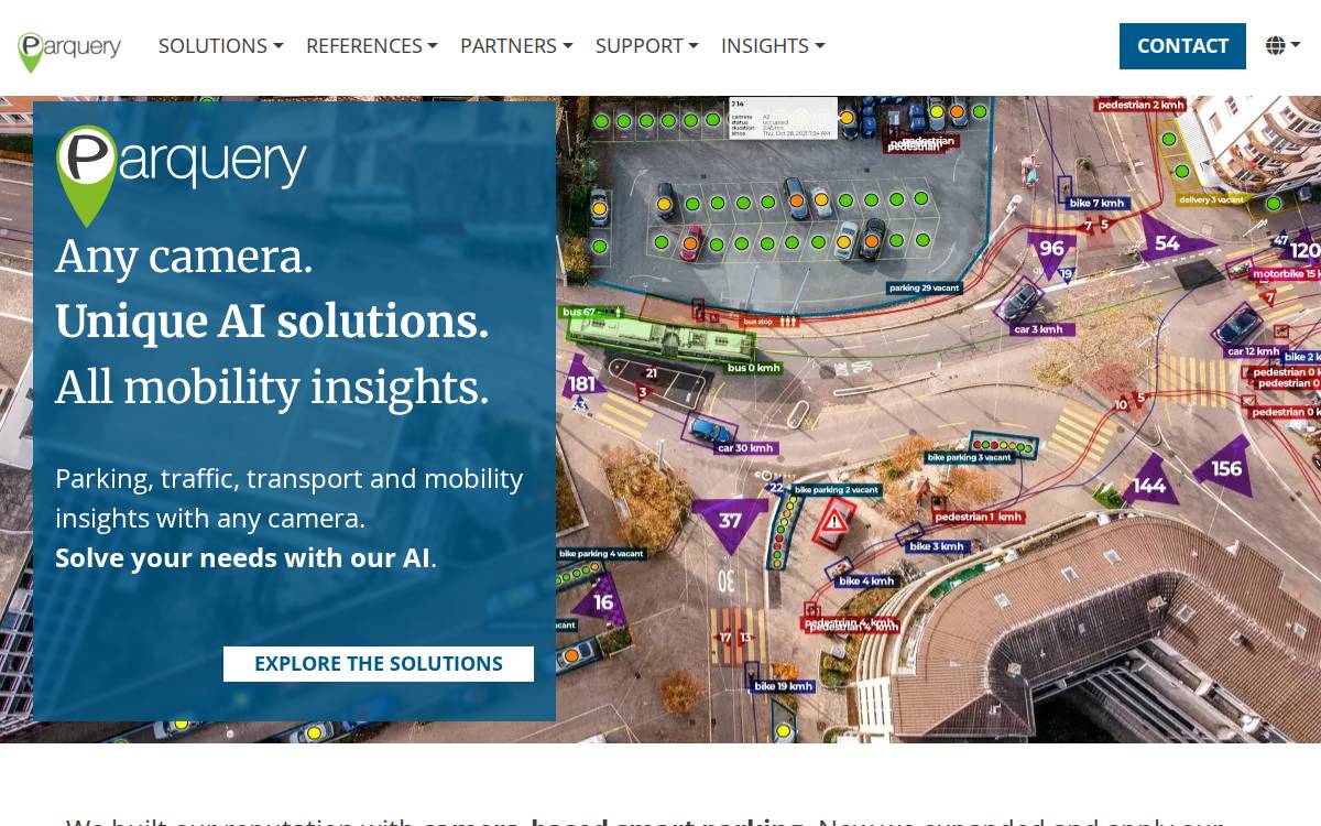 Parquery AG website preview