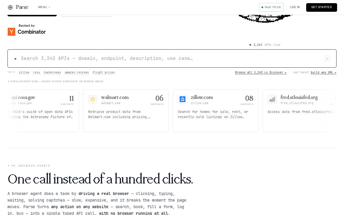 Parse website preview
