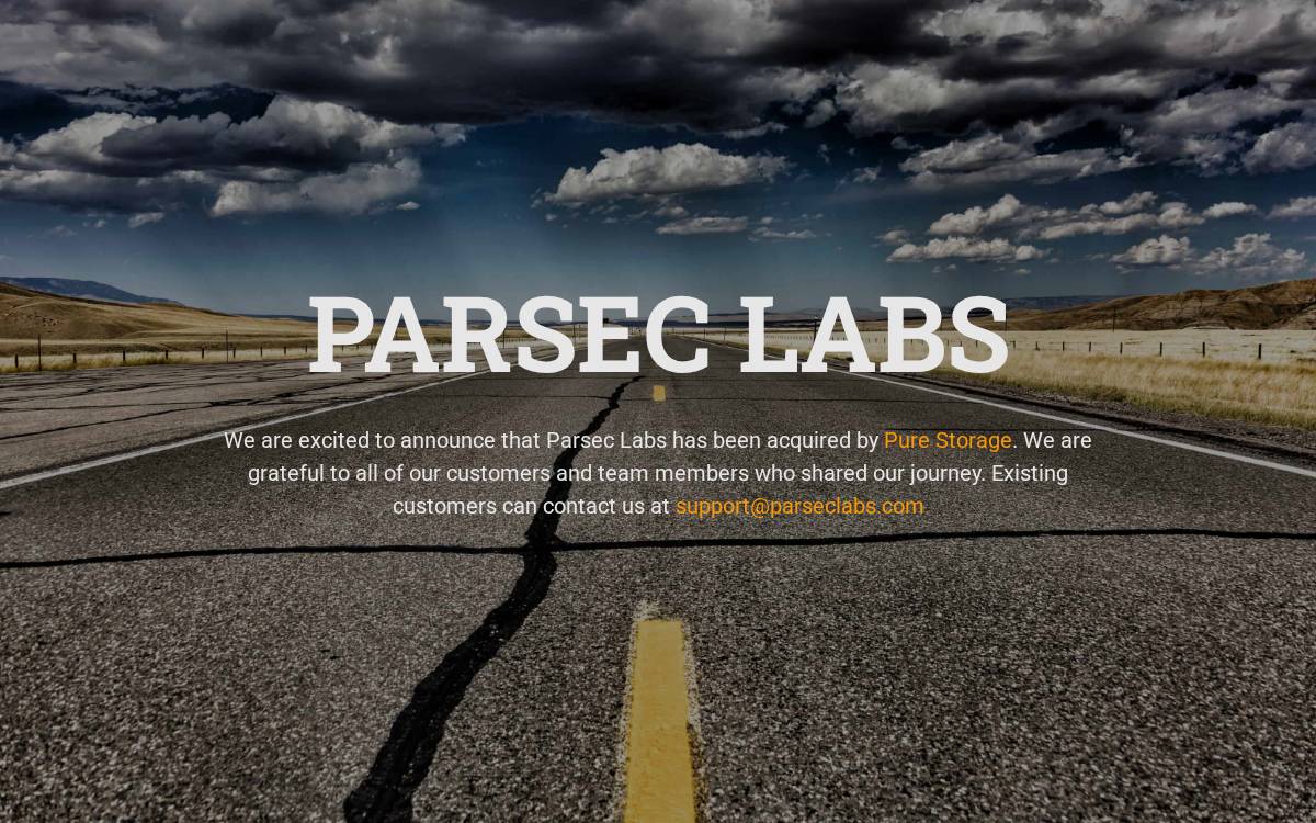 Parsec Labs website preview
