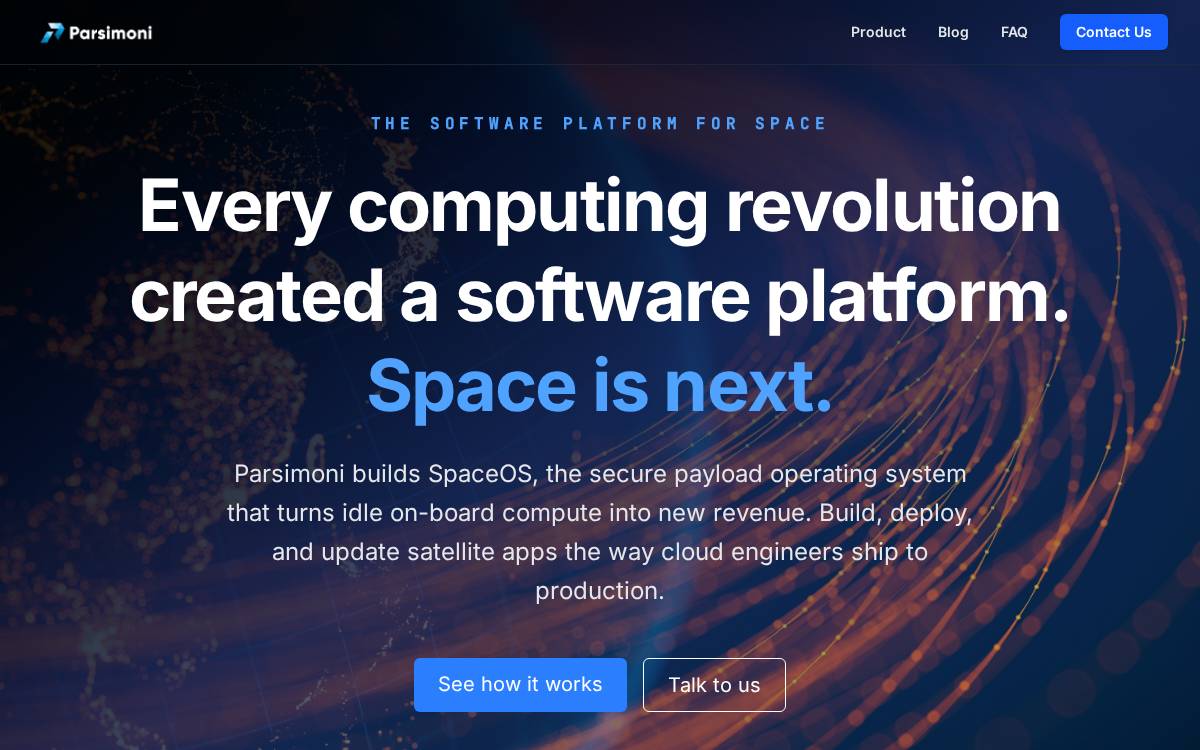 Parsimoni website preview
