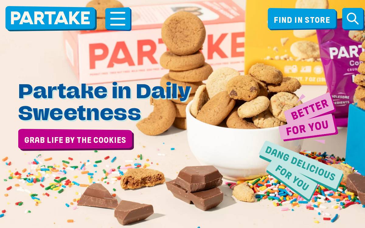 Partake Foods website preview