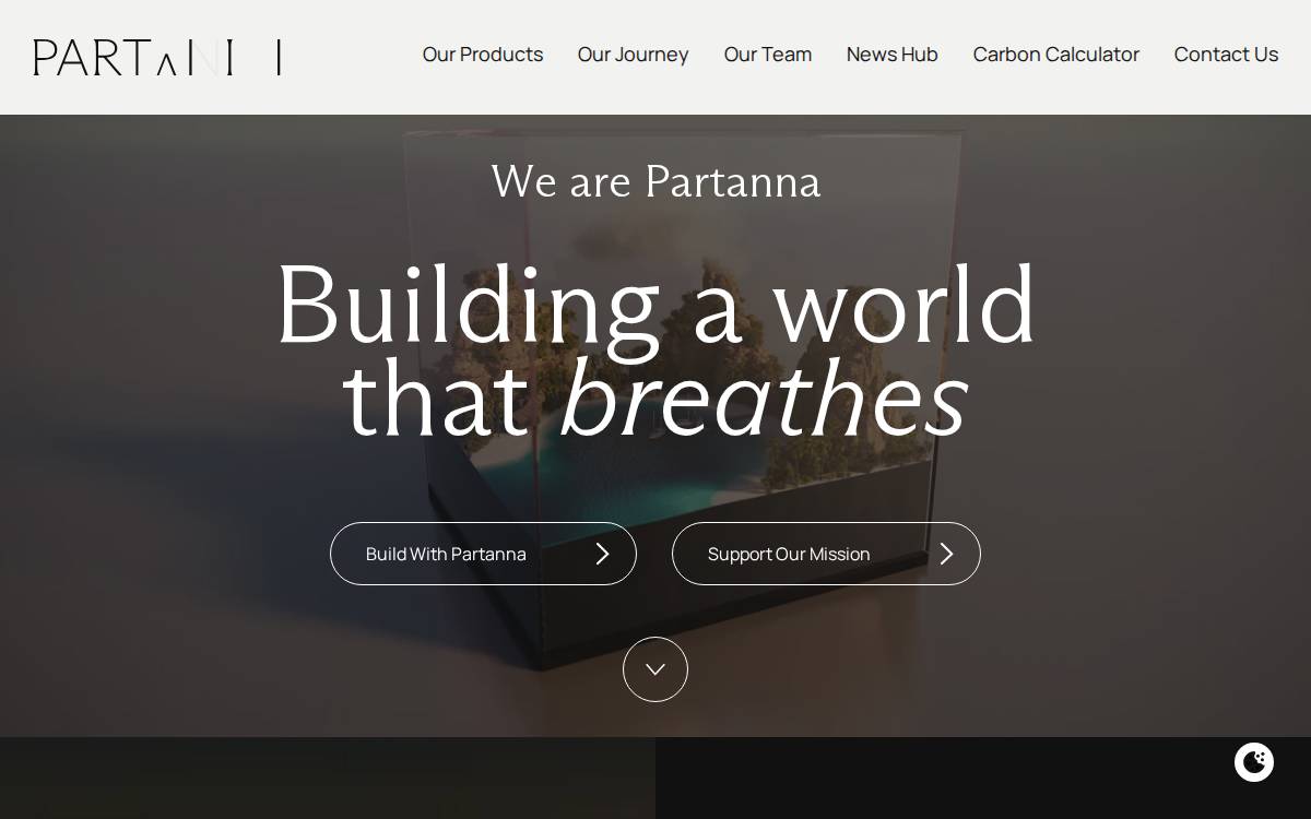 Partanna Global website preview