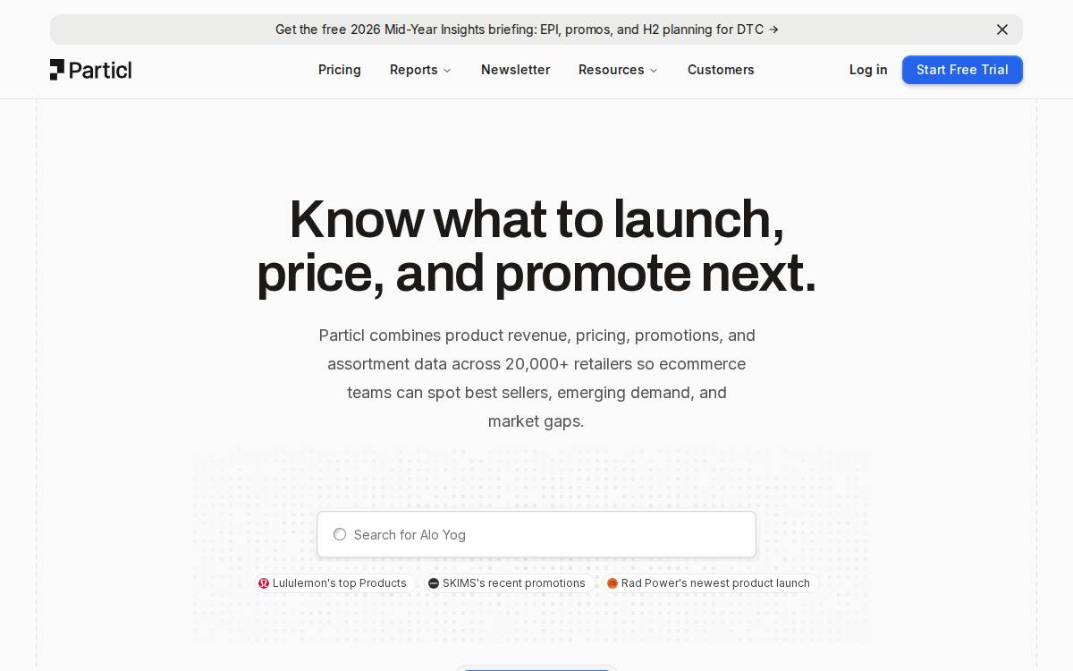 Particl website preview