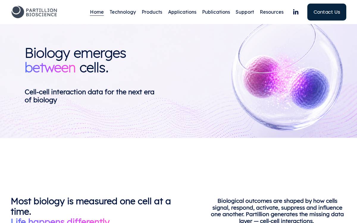 Partillion website preview
