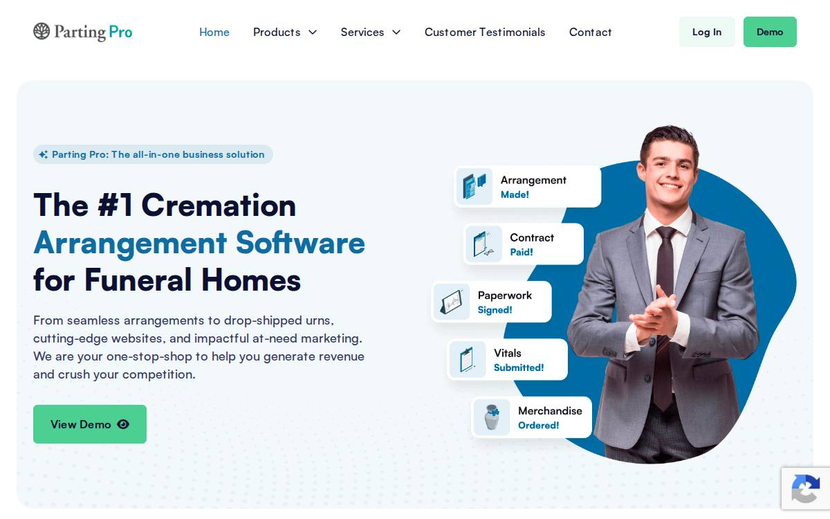 Partingpro website preview