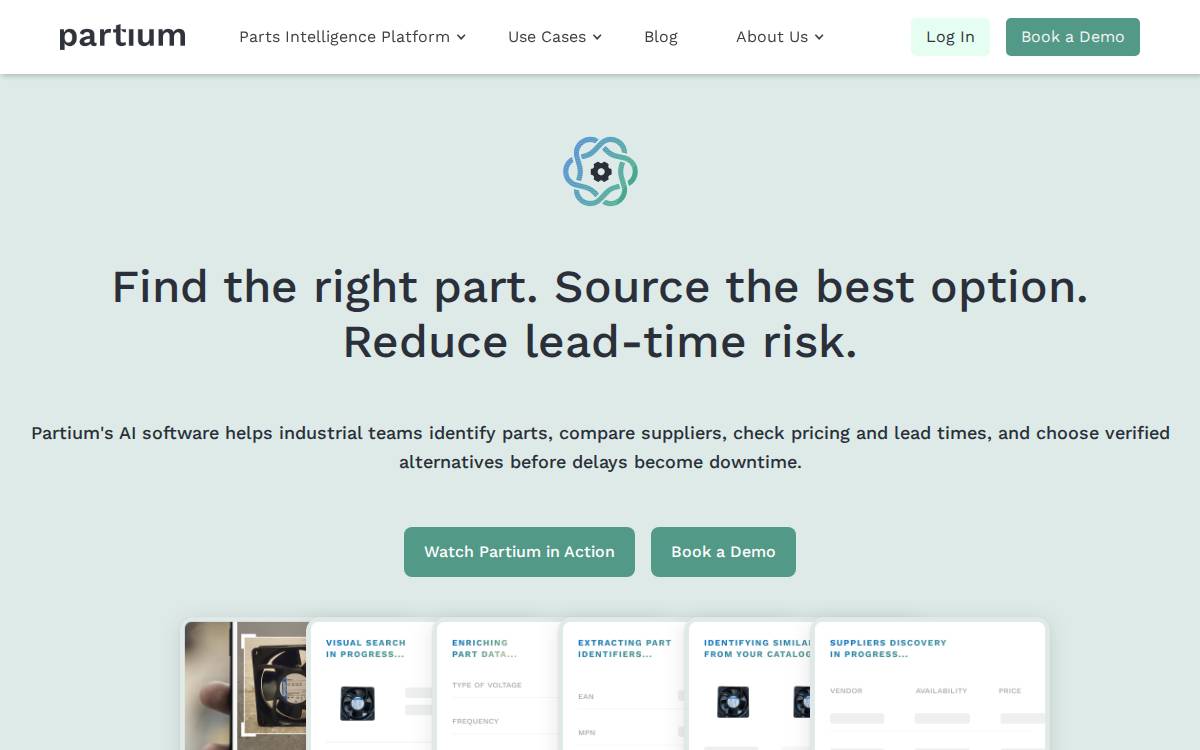 Partium website preview